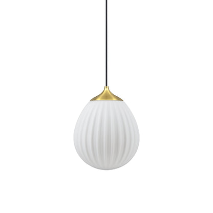 Around The World Pendant Light in Brushed Brass/Black (8.3-Inch).