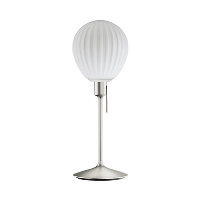 Around The World Table Lamp in Brushed Steel (27-Inch).