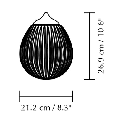 Around The World Top Pendant Light Shade - line drawing.