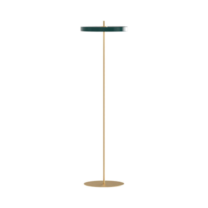 Asteria LED Floor Lamp in Forest Green.