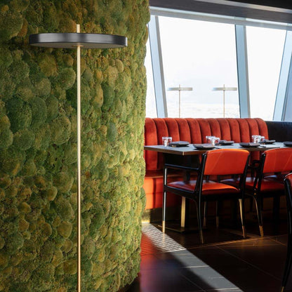 Asteria LED Floor Lamp in living room.