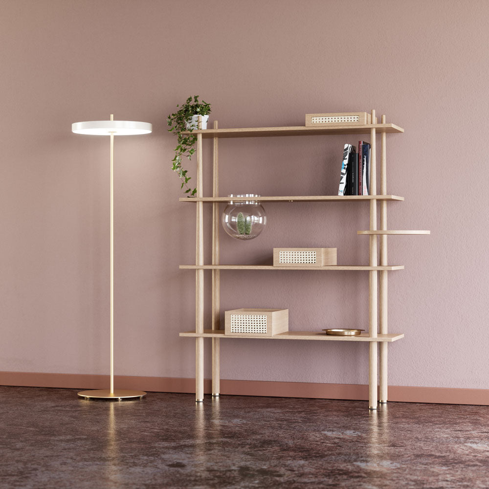 Asteria LED Floor Lamp in living room.