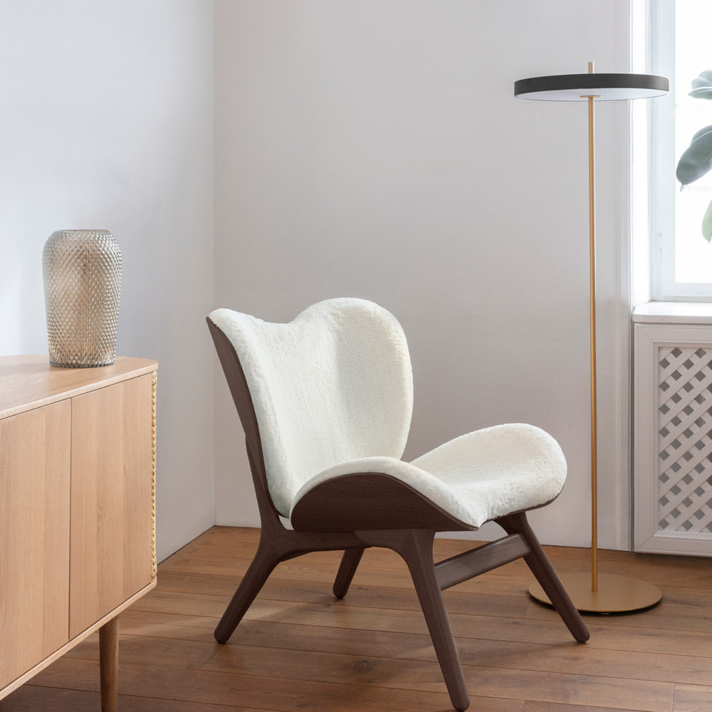Asteria LED Floor Lamp in living room.