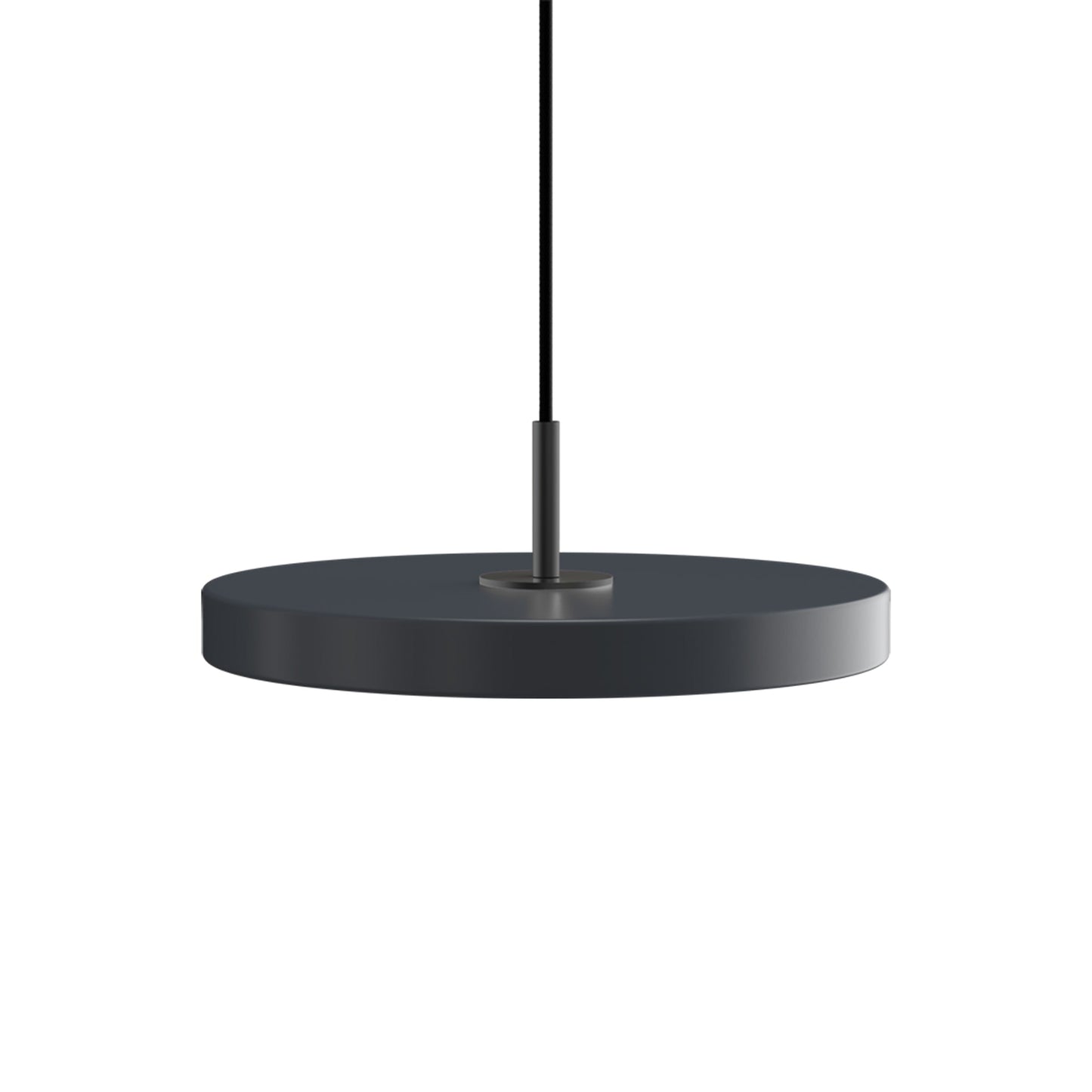 Asteria LED Pendant Light in Anthracite Grey/Black (12.2-Inch).