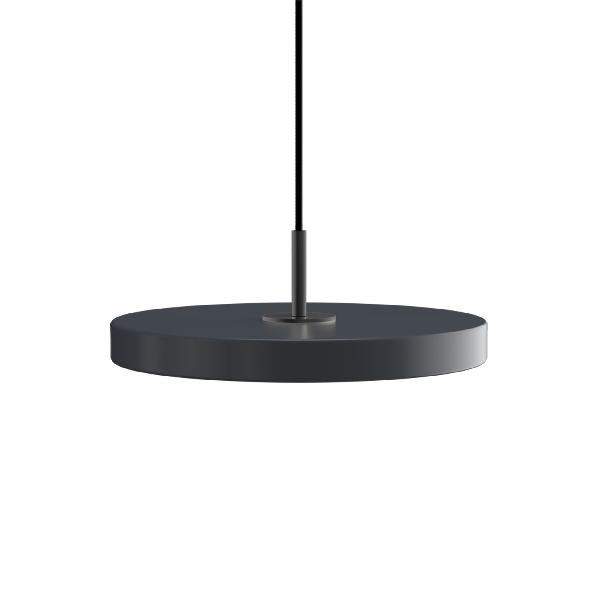 Asteria LED Pendant Light in Anthracite Grey/Black (12.2-Inch).