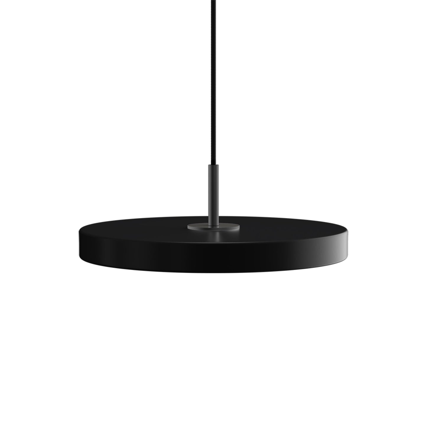 Asteria LED Pendant Light in Black/Black (12.2-Inch).