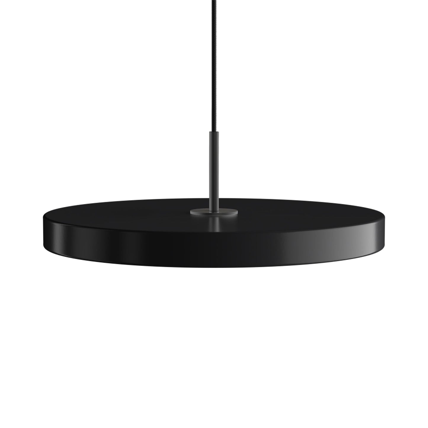 Asteria LED Pendant Light in Black/Black (16.9-Inch).