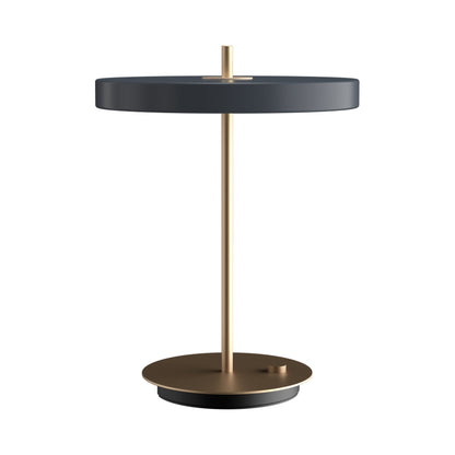 Asteria LED Table Lamp in Anthracite Grey.