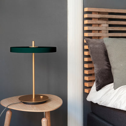Asteria LED Table Lamp in bedroom.