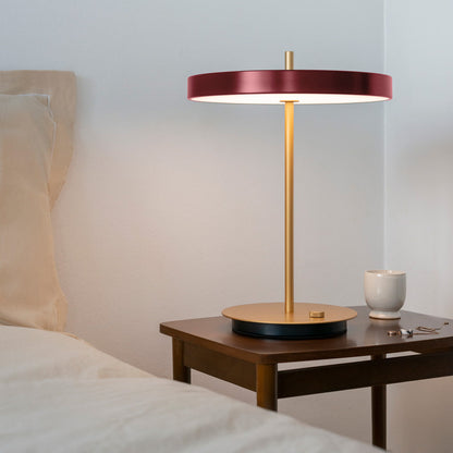 Asteria LED Table Lamp in bedroom.