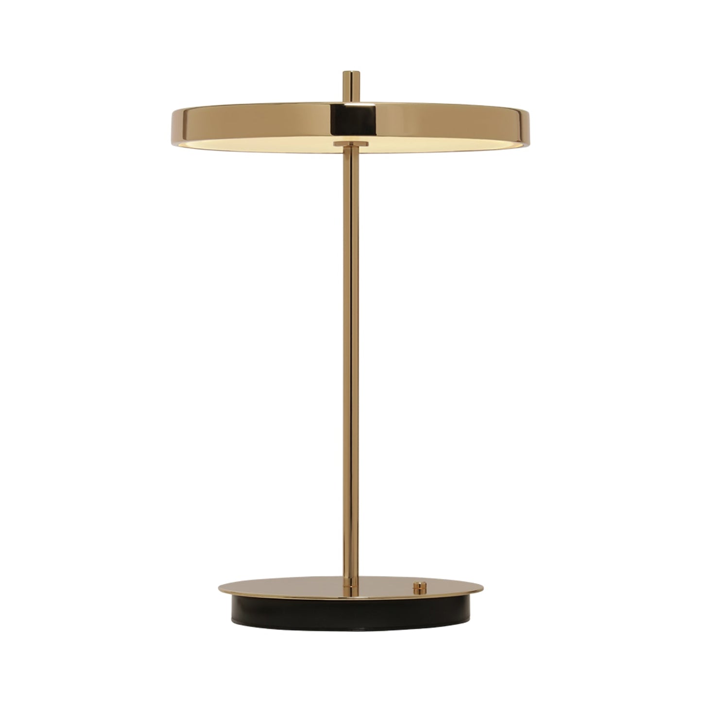 Asteria Move LED Portable Table Lamp in Polished Brass/Brass.