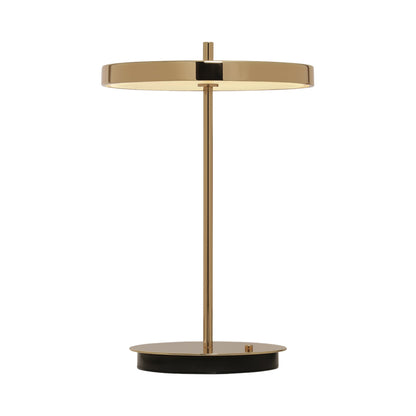 Asteria Move LED Portable Table Lamp in Polished Brass/Brass.