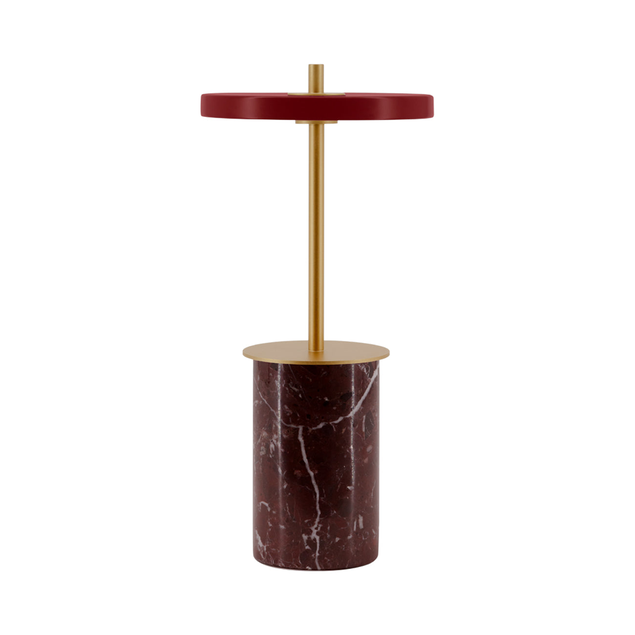 Asteria Move Mini LED Portable Table Lamp in Red.