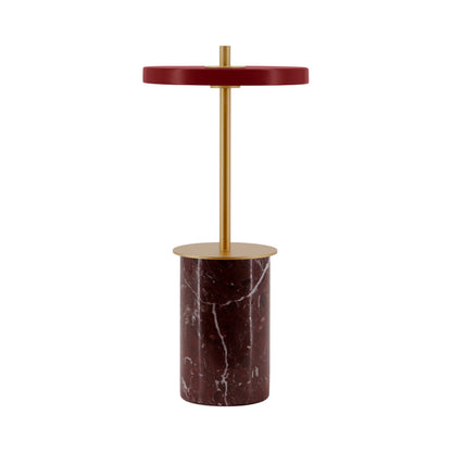 Asteria Move Mini LED Portable Table Lamp in Red.