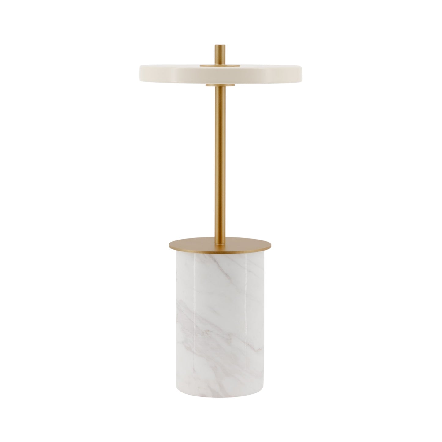 Asteria Move Mini LED Portable Table Lamp in White.