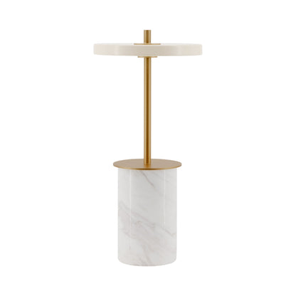 Asteria Move Mini LED Portable Table Lamp in White.