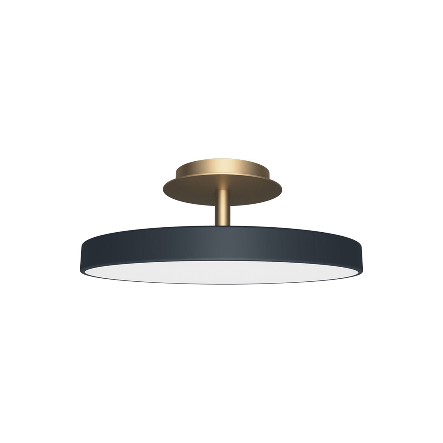 Asteria Up LED Flush Mount Ceiling Light in Anthracite Grey (16.9-Inch).