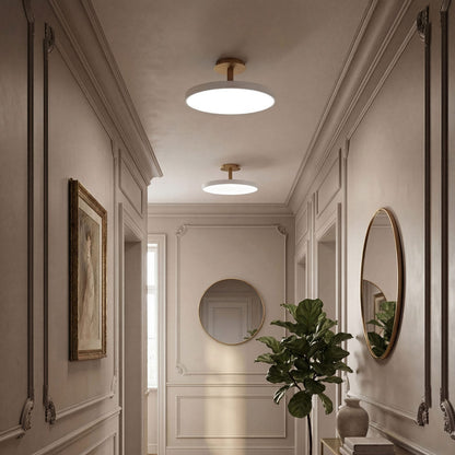 Asteria Up LED Flush Mount Ceiling Light in hallway.