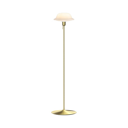 Butler Floor Lamp in Brushed Brass.