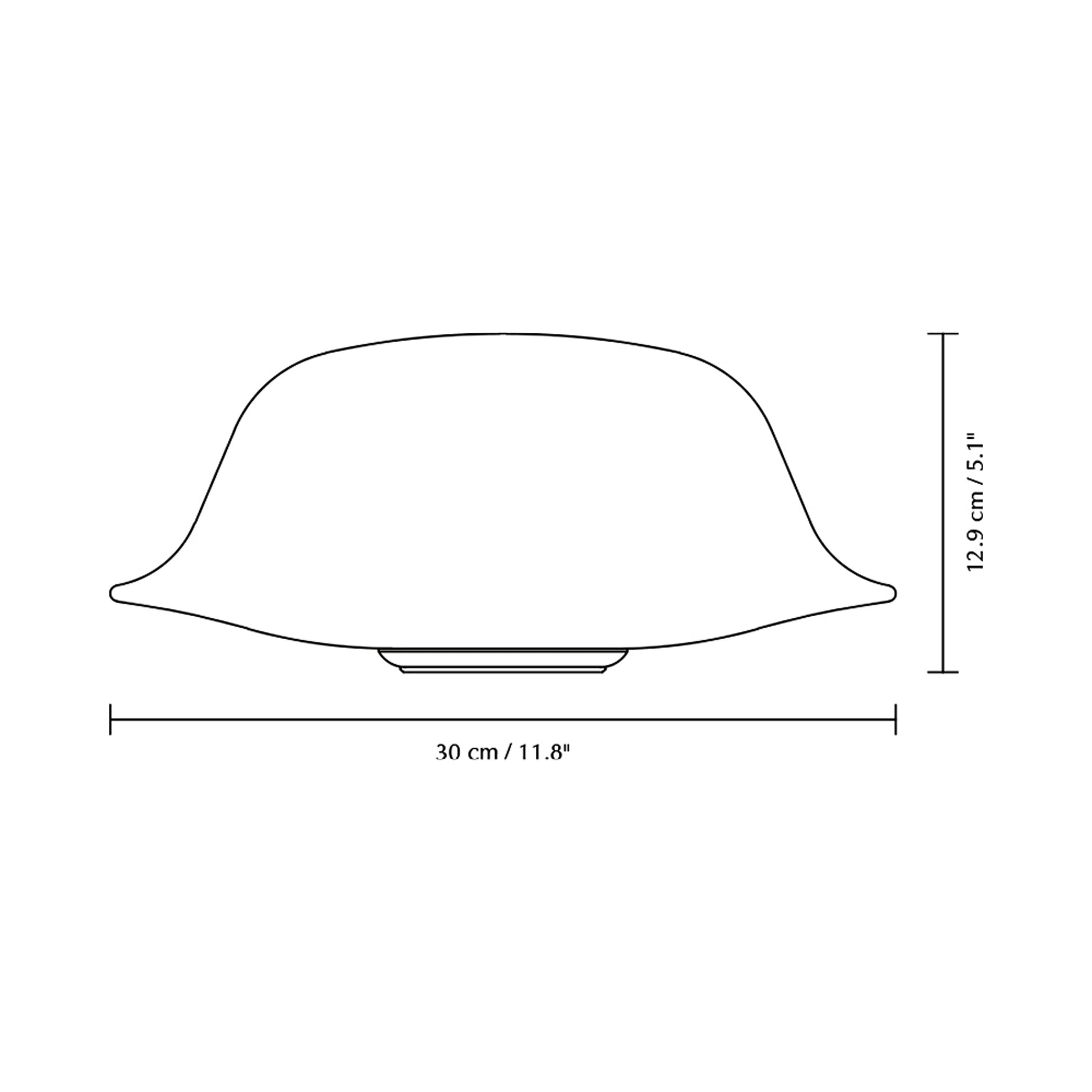 Butler Lamp Shade - line drawing.