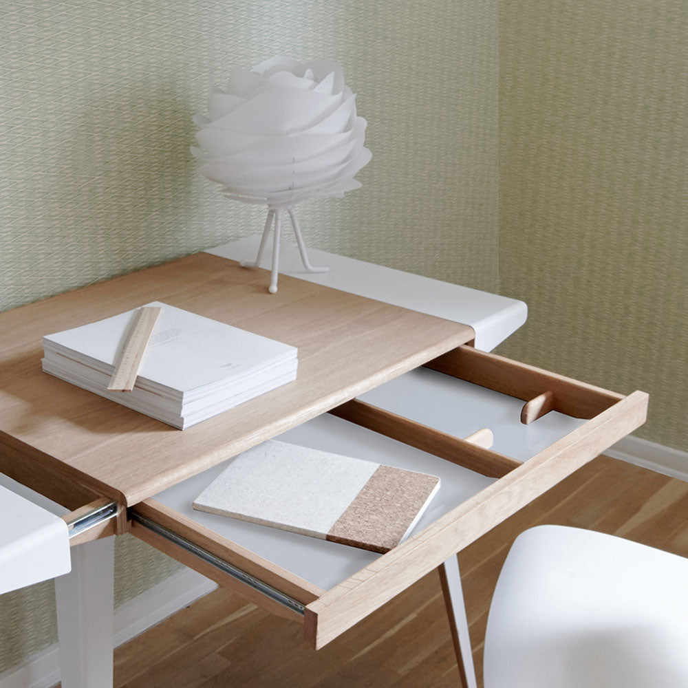 Carmina Adjustable Tripod Table Lamp in living room.