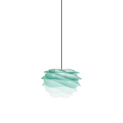 Carmina Pendant Light in Turquoise/Black (12.6-Inch).