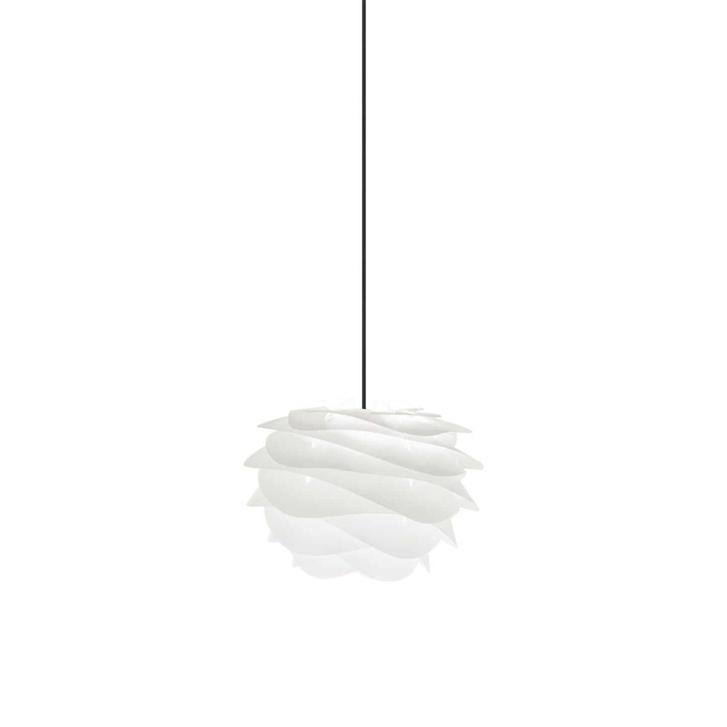 Carmina Pendant Light in White/Black (12.6-Inch).