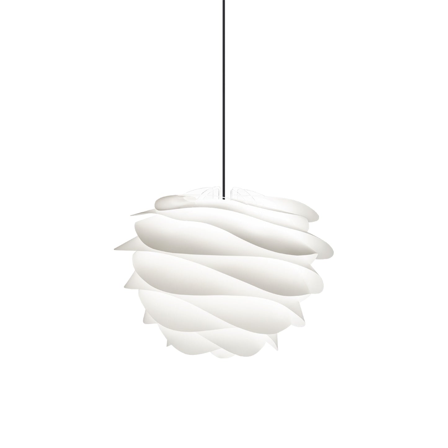Carmina Pendant Light in White/Black (18.9-Inch).