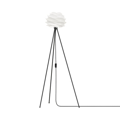 Carmina Tripod Floor Lamp in Black/White (51-Inch).