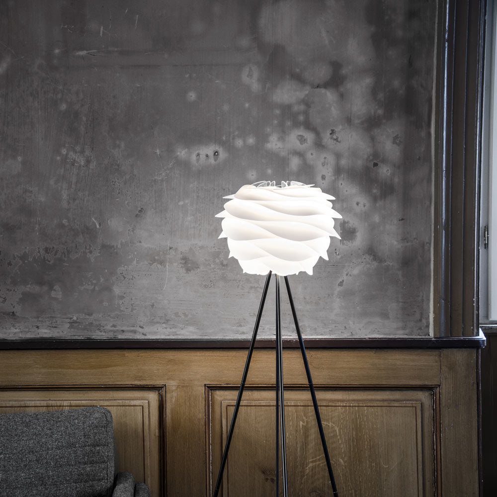 Carmina Tripod Floor Lamp in living room.