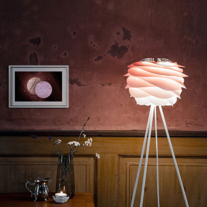 Carmina Tripod Floor Lamp in living room.