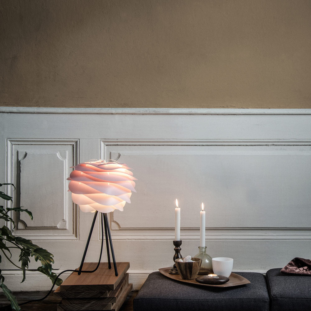 Carmina Tripod Table Lamp in living room.