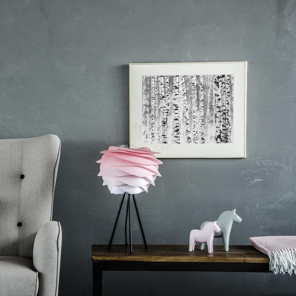 Carmina Tripod Table Lamp in living room.