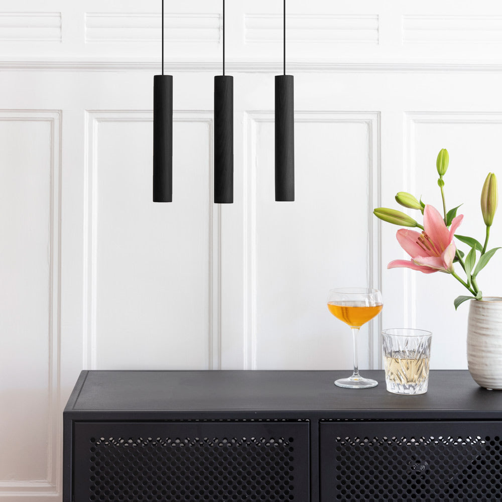 Chimes LED Cluster Pendant Light in living room.
