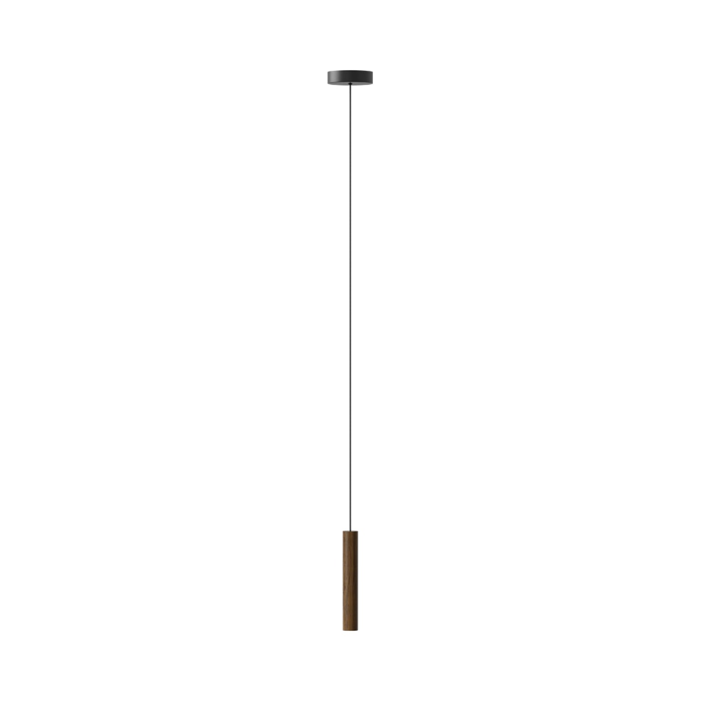 Chimes LED Pendant Light in Dark Oak (8.7-Inch).