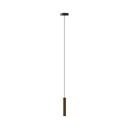 Chimes LED Pendant Light in Dark Oak (8.7-Inch).