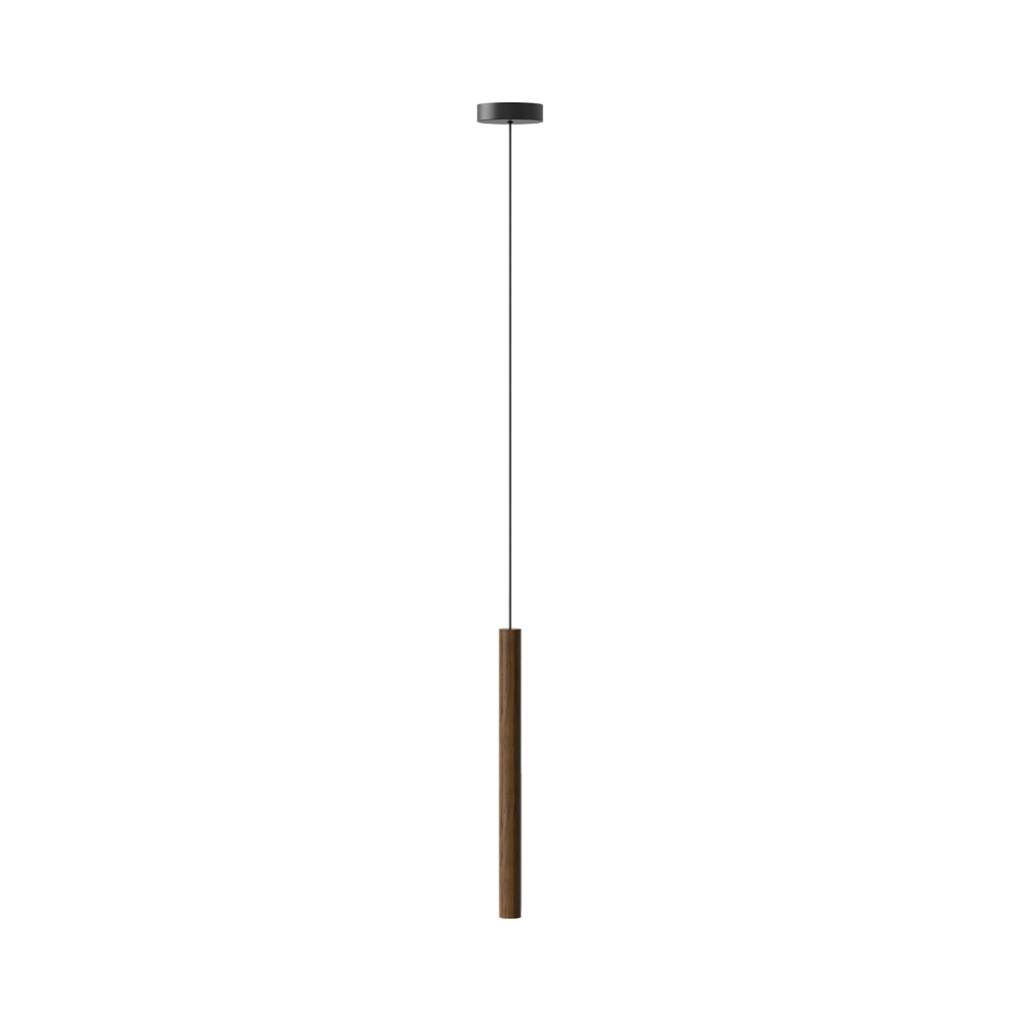 Chimes LED Pendant Light in Dark Oak (17.3-Inch).
