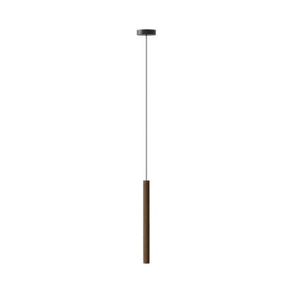 Chimes LED Pendant Light in Dark Oak (17.3-Inch).