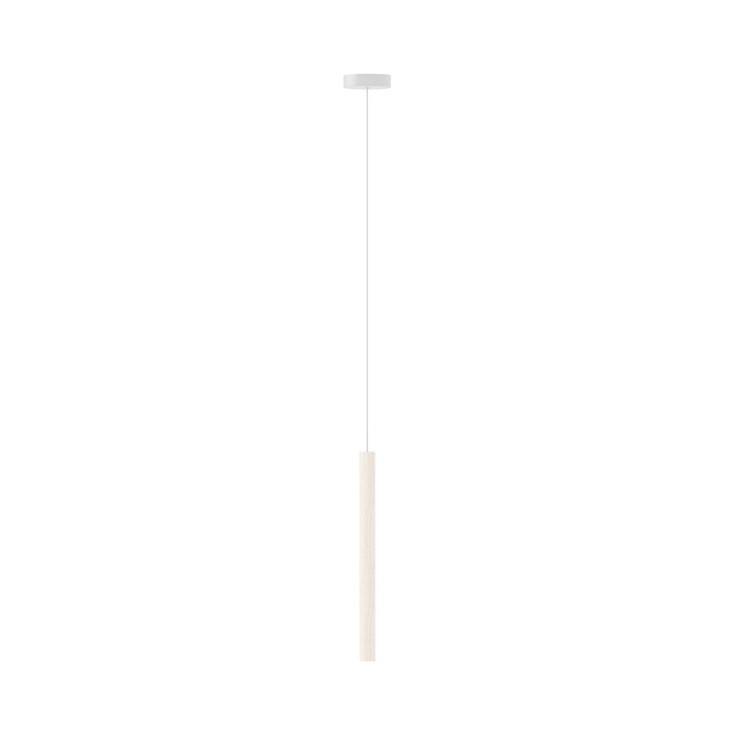 Chimes LED Pendant Light in Oak (17.3-Inch).