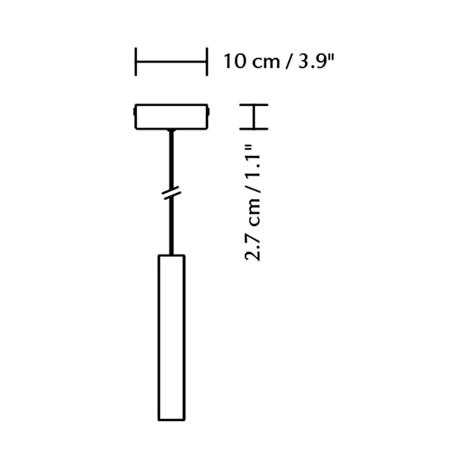 Chimes LED Pendant Light - line drawing.