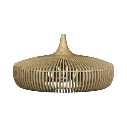 Clava Dine Wood Pendant Light in Oak.