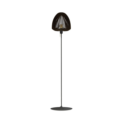Clava Wood Floor Lamp in Black/Dark Oak.
