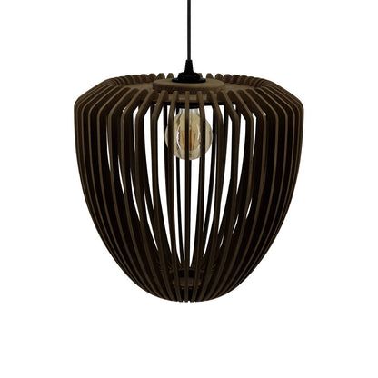 Clava Wood Pendant Light in Detail.