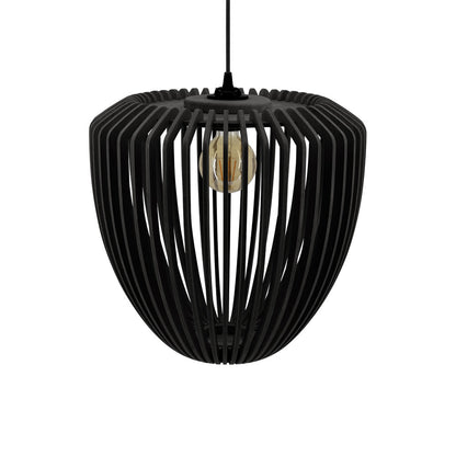 Clava Wood Pendant Light in Detail.