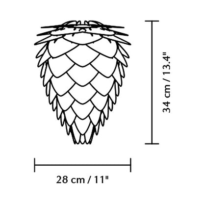 Conia Lamp Shade - line drawing.