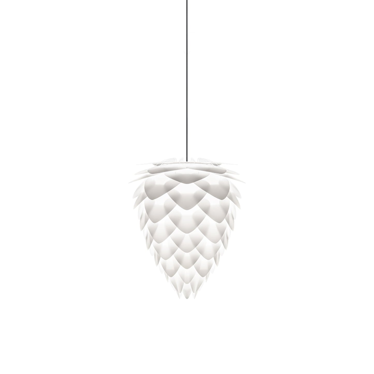 Conia Pendant Light in White/Black (14.2-Inch).