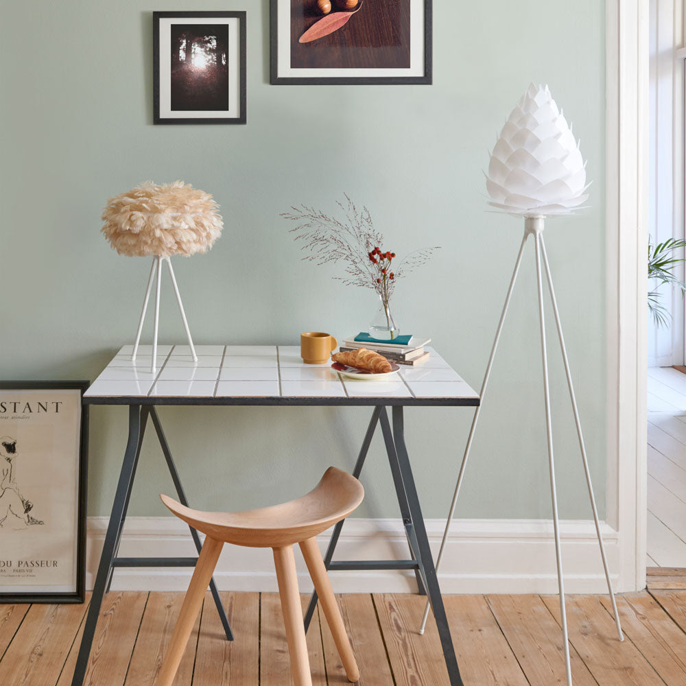 Conia Tripod Floor Lamp in living room.
