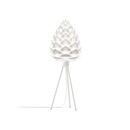 Conia Tripod Table Lamp in White/White (27-Inch).