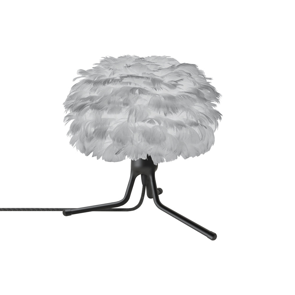 Eos Adjustable Table Lamp in Black/Light Grey.