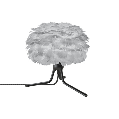 Eos Adjustable Table Lamp in Black/Light Grey.